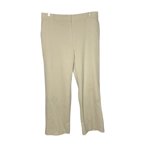 Aritzia Babaton Agency High Waisted Khaki Beige Tailored Work Trousers Pants 16 - Picture 4 of 7